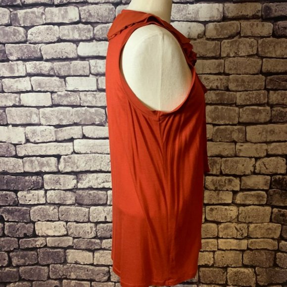 Simply Vera Vera Wang Brick Red Top Size Large - Picture 7 of 9